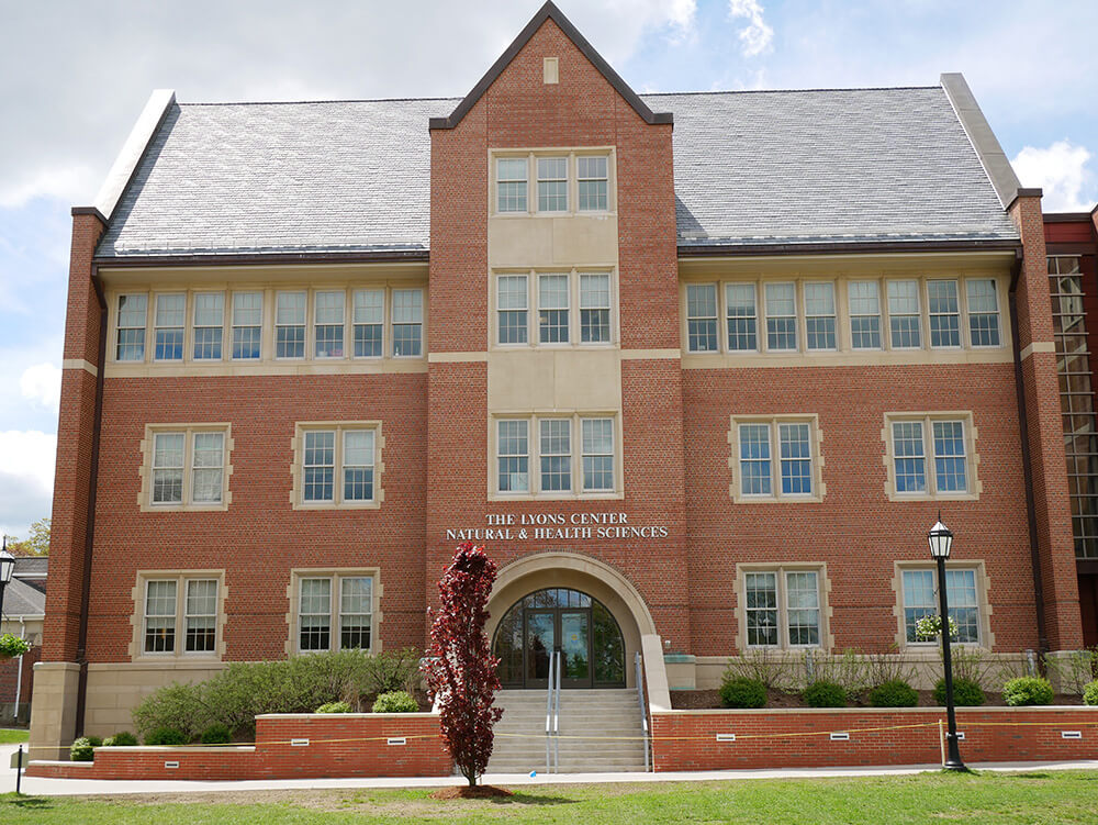 Photo of the exterior of the Lyons Center for Natural & Health Sciences