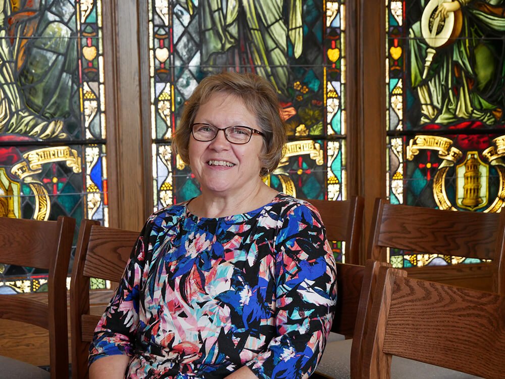 Photo of Peggy Constant, a graduate student in the master of arts in applied theology (MAAT) program