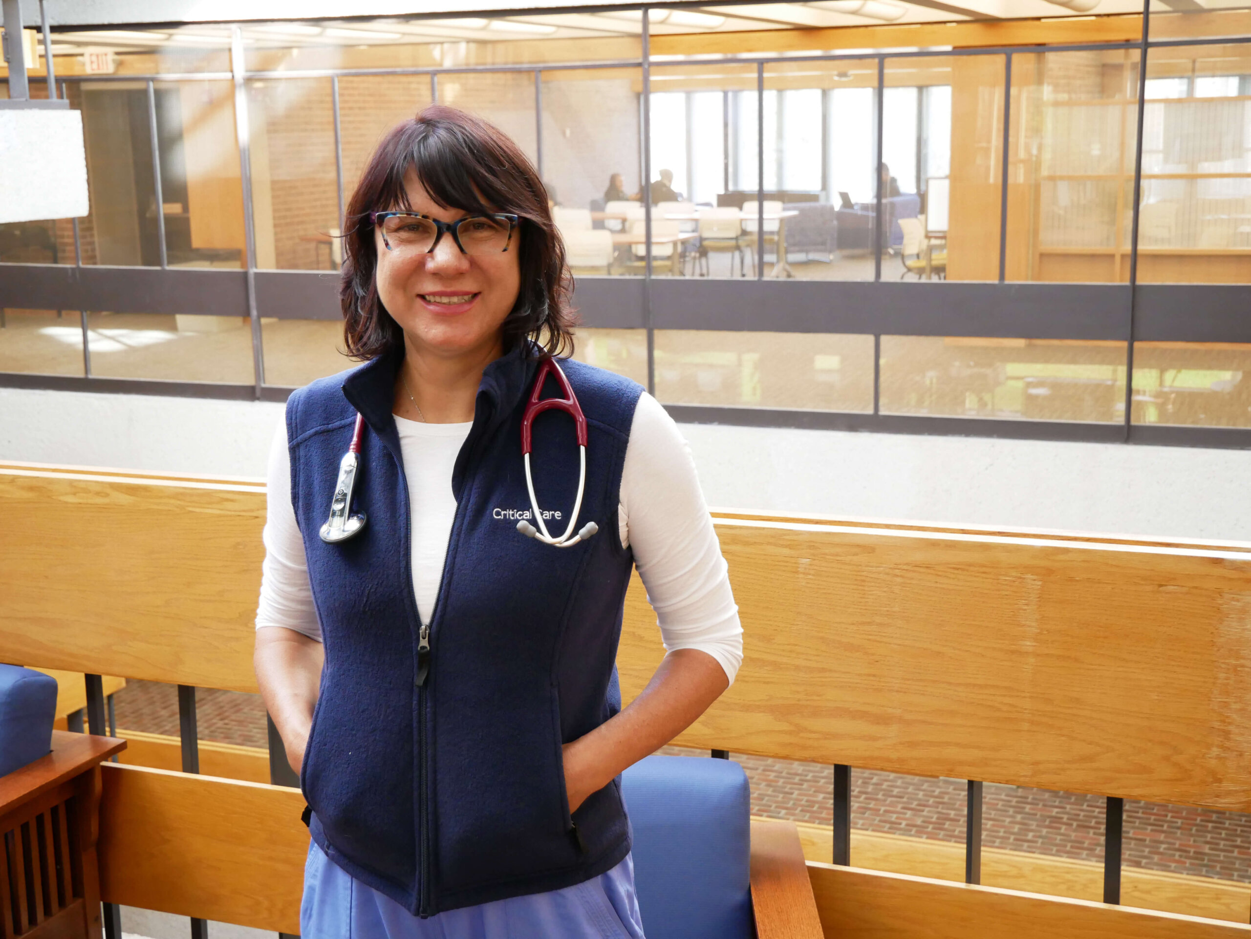 Photo of Oksana Anohina '20, a graduate student in the MSN in nursing education program