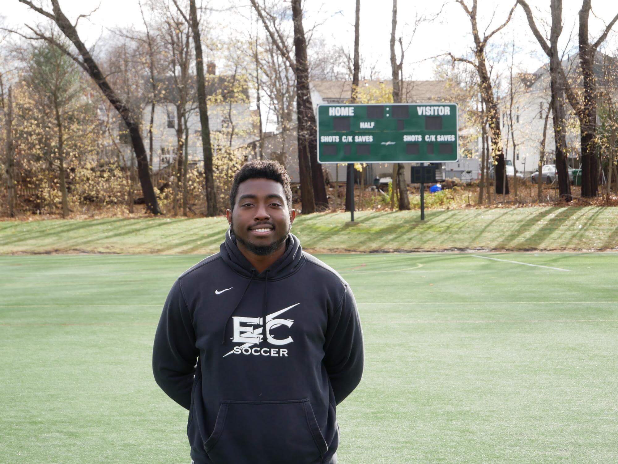 Photo of sport management and business management double major, Shaquille Robinson '19