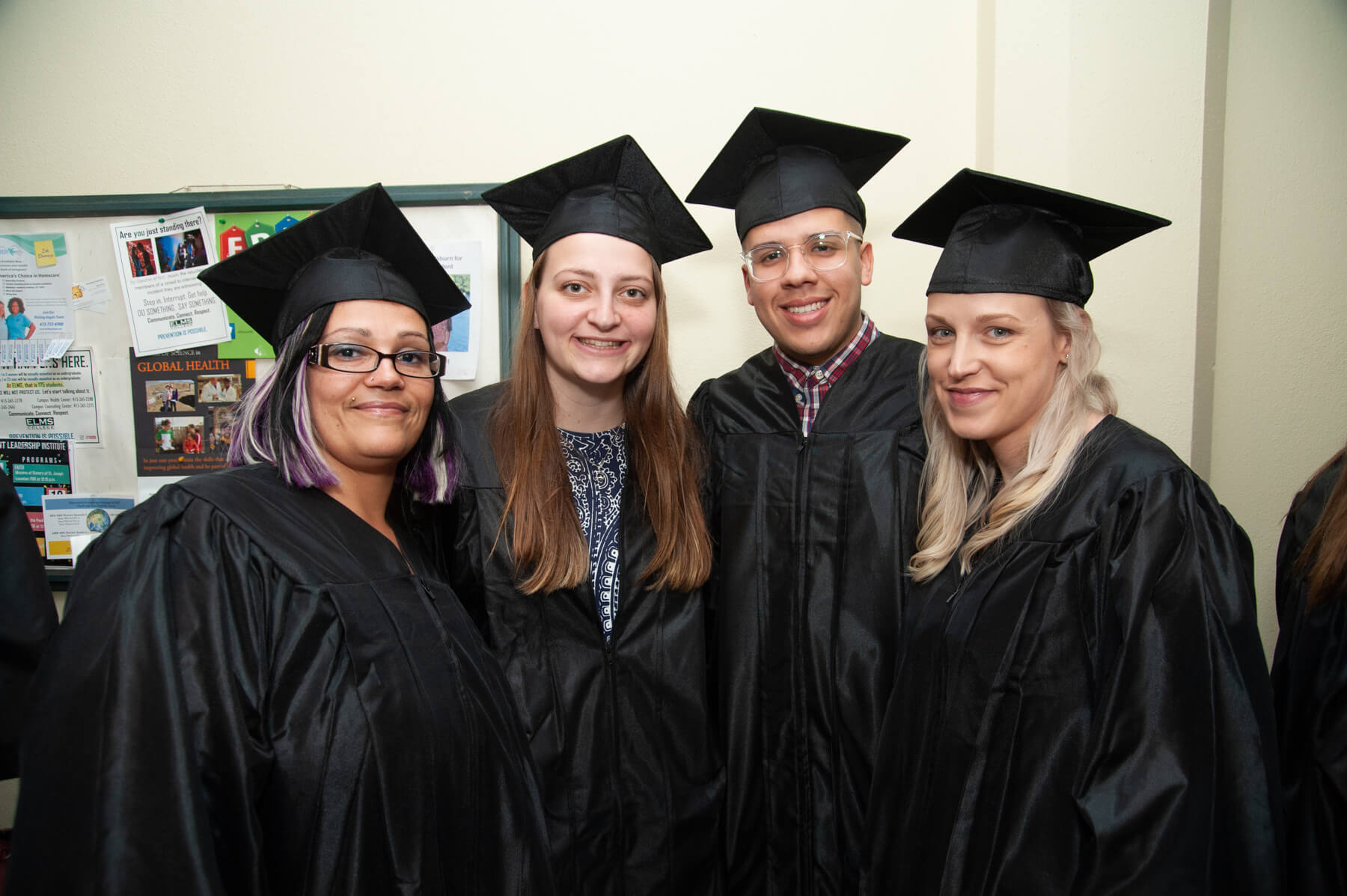Photo of Laura Greenough '19, Javier Cruz '19, and Rachel Magnusson '19