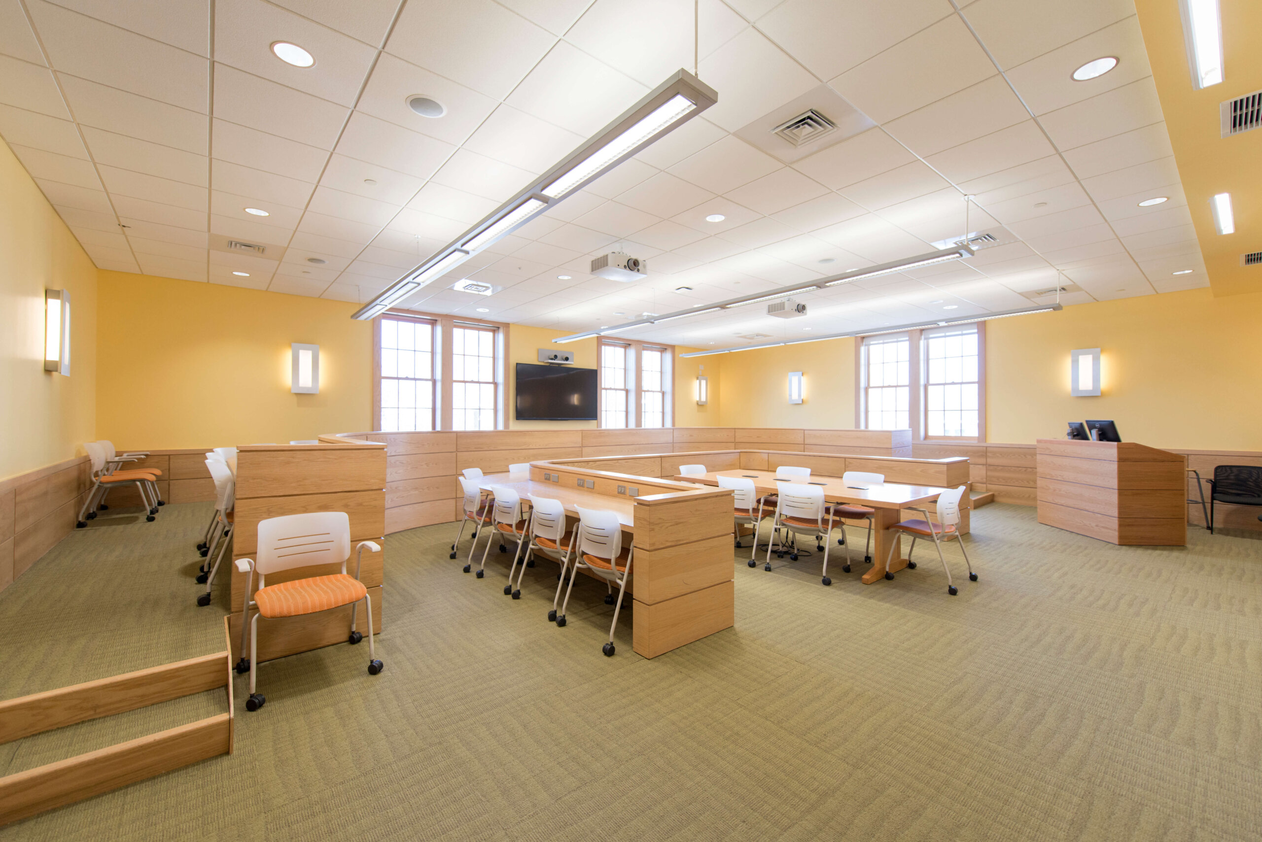 Photo of a classroom in the Lyons Center