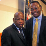 Dr. Dumay with Congressman Lewis on Capitol Hill in February 2019.
