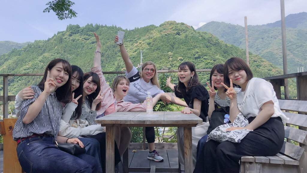 Photo of students studying abroad in Kochi, Japan; international programs