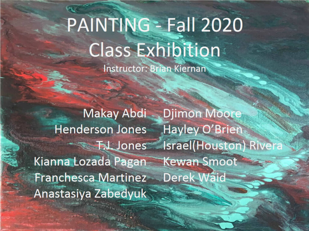 Cover photo for the Borgia Gallery's Fall 2020 Exhibition - Painting.