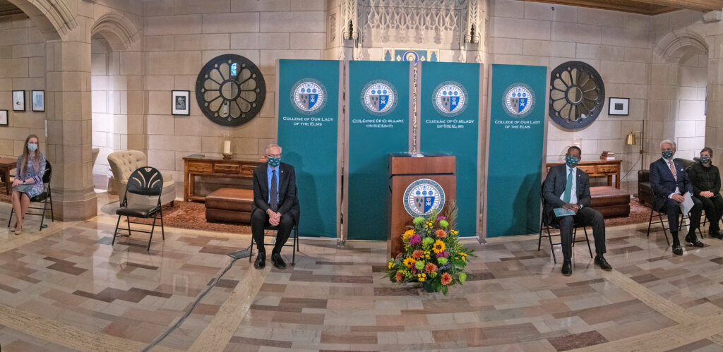 The St. Augustine Center for Ethics, Religion and Culture (CERC) ceremony in Berchmans Hall.