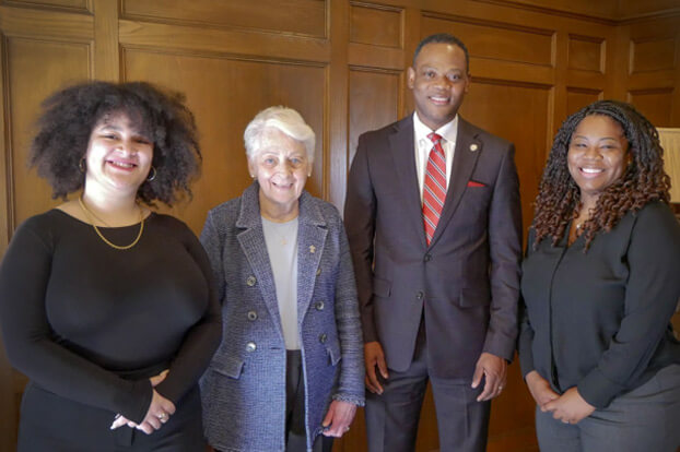 Olga Marina Segura, Sr. Elizabeth T. Johnson, Historian Shannen Dee Williams, President Dr. Dumay