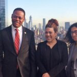 Dr. Dumay with Christine Ortiz and Angie Kamath