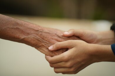 photo of hands being held