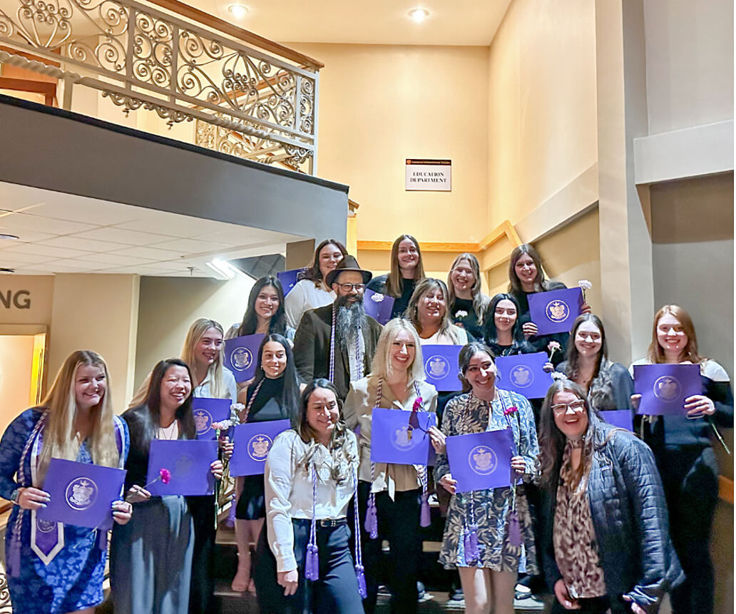 Photo of National Nursing Honor Society Induction Elms students