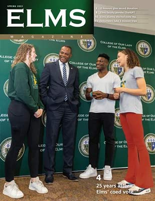 Image of Elms College magazine cover