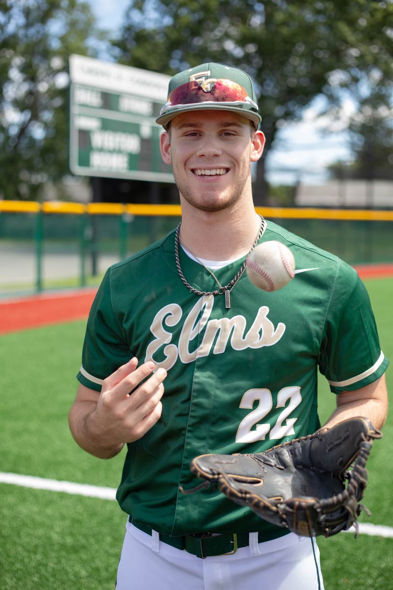 Photo of male baseball player
