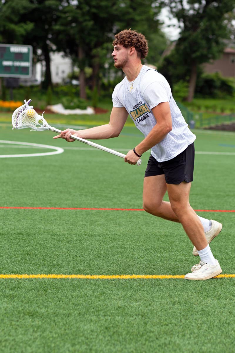 Photo of male lacrosse player