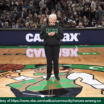 Photo of Betty Hukowicz on a basketball court