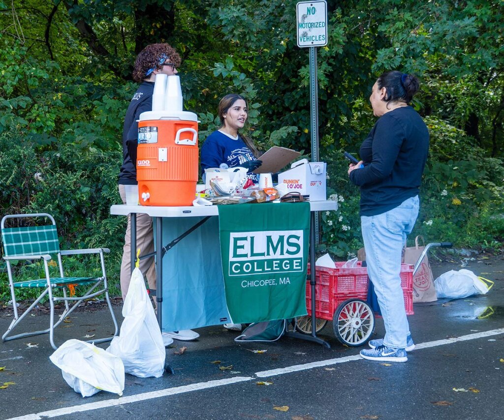 Photo of students talking