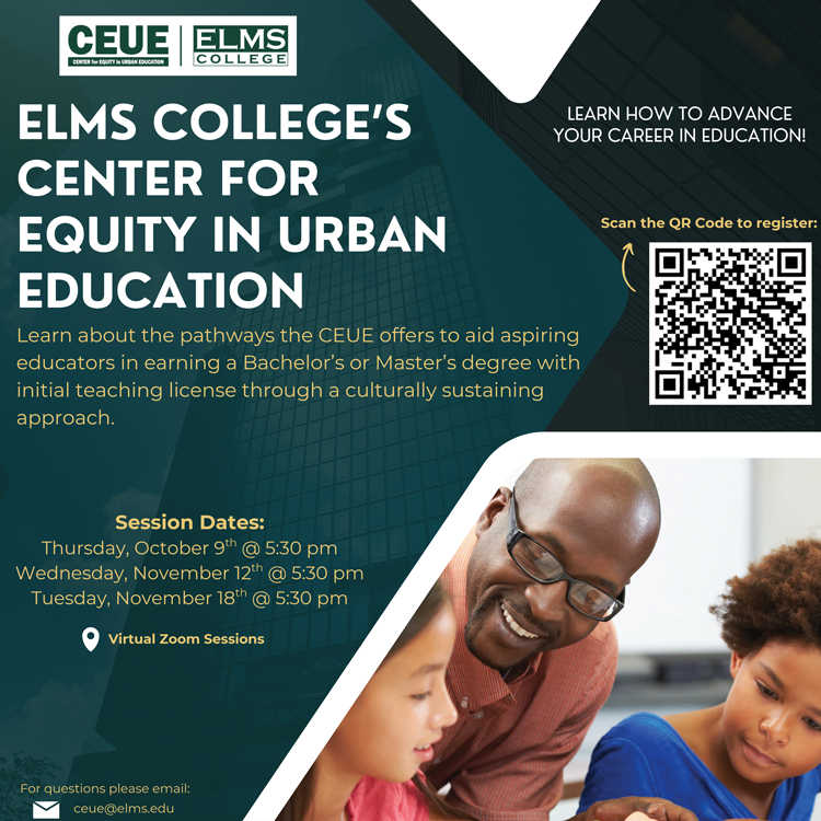CEUE Flyer with info sessions information